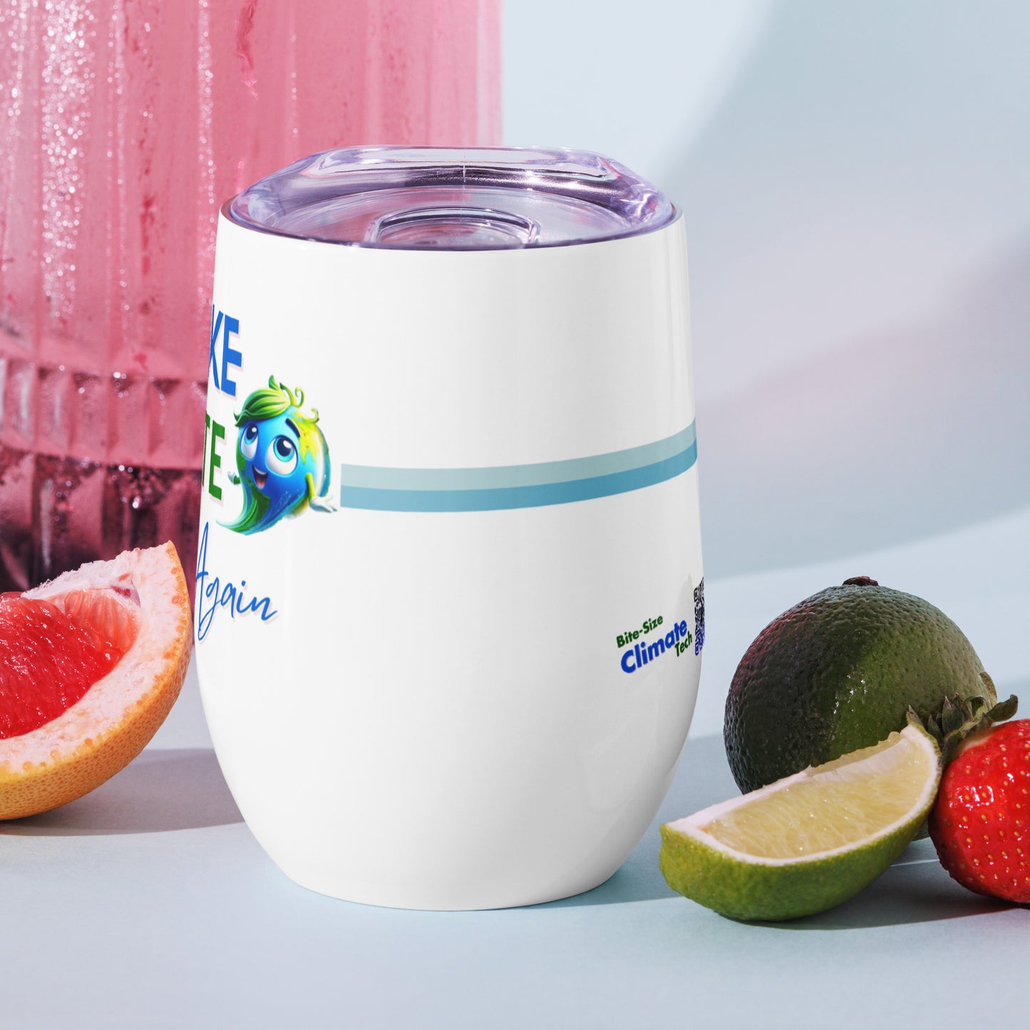 "Let's Make Climate Cool Again" Tumbler - Bite-Size Climate Tech Edition