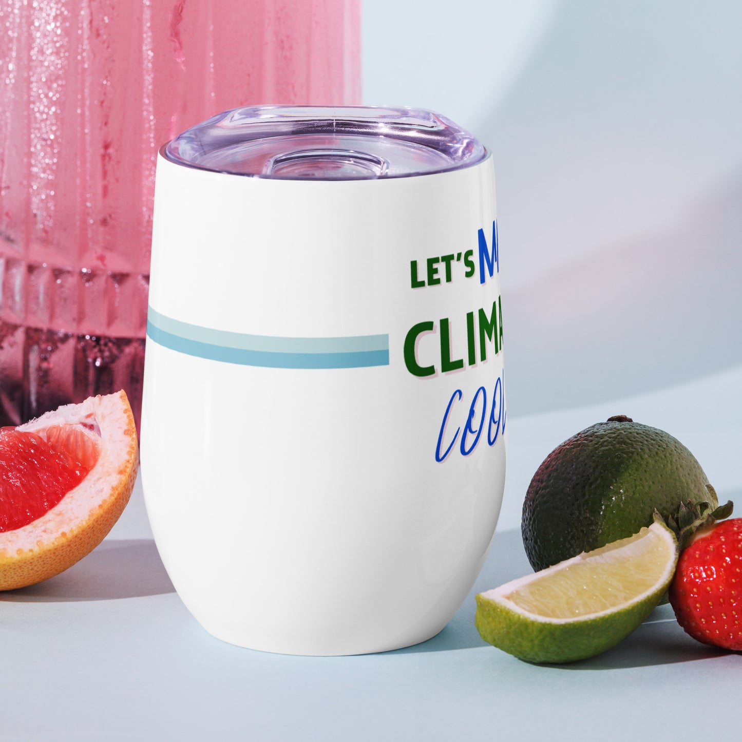 "Let's Make Climate Cool Again" Tumbler - Bite-Size Climate Tech Edition