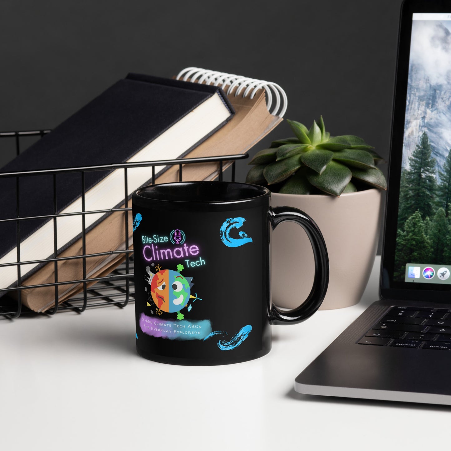 Bite-Size Climate Tech - Black Glossy Mug