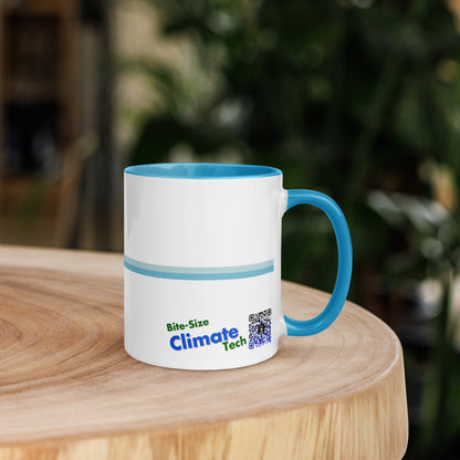 "Let's Make Climate Cool Again" Color Inside Mug - Bite-Size Climate Tech Edition