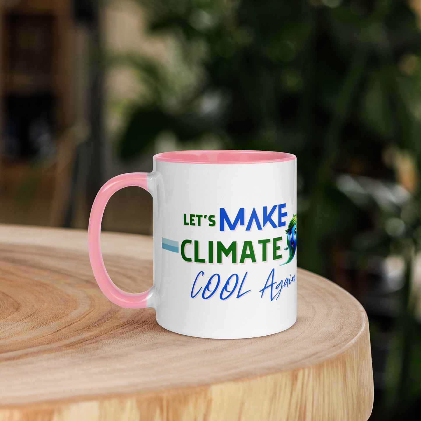 "Let's Make Climate Cool Again" Color Inside Mug - Bite-Size Climate Tech Edition