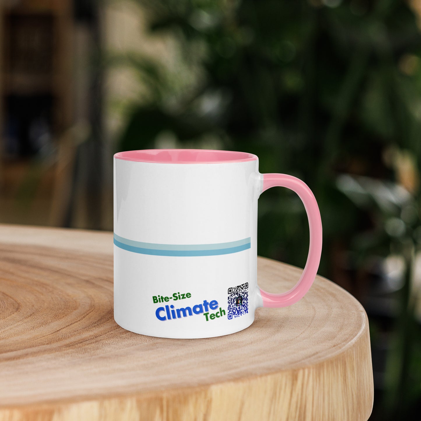 "Let's Make Climate Cool Again" Color Inside Mug - Bite-Size Climate Tech Edition