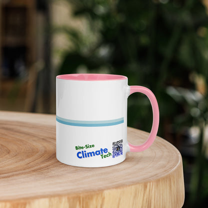 "Let's Make Climate Cool Again" Color Inside Mug - Bite-Size Climate Tech Edition