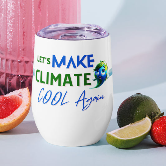 "Let's Make Climate Cool Again" Tumbler - Bite-Size Climate Tech Edition